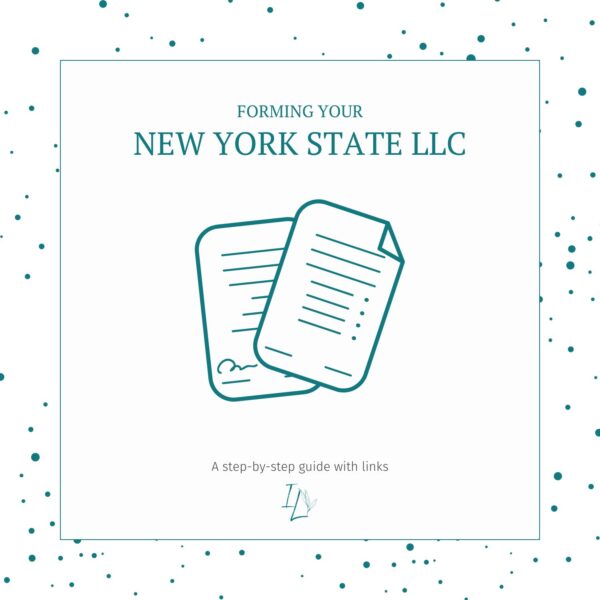 Forming Your New York State LLC instant download ebook