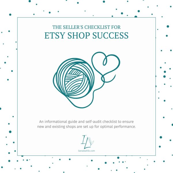 Sellers Checklist For Etsy Success instant download PDF ebook