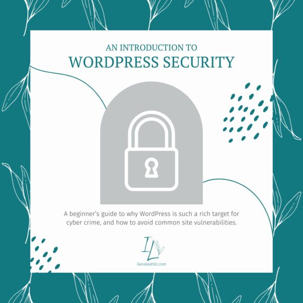 An Introduction to WordPress Security, Ilana Leah LLC marketing and branding consulting